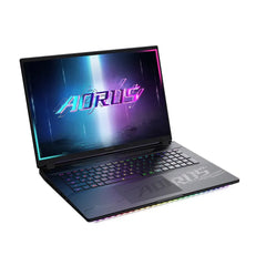 GIGABYTE AORUS MASTER 18 AM8H Gaming Laptop, Intel Core Ultra 9 275HX Processor, 64GB DDR5 Ram, 2TB NVMe SSD (1TBx2), RTX 5090 24GB GPU, 18’’ WQXGA 240Hz Display, Per-key RGB Backlit Keyboard (Arabic / English), Windows 11 Pro - Black