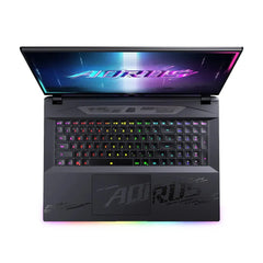 GIGABYTE AORUS MASTER 18 AM8H Gaming Laptop, Intel Core Ultra 9 275HX Processor, 64GB DDR5 Ram, 2TB NVMe SSD (1TBx2), RTX 5090 24GB GPU, 18’’ WQXGA 240Hz Display, Per-key RGB Backlit Keyboard (Arabic / English), Windows 11 Pro - Black