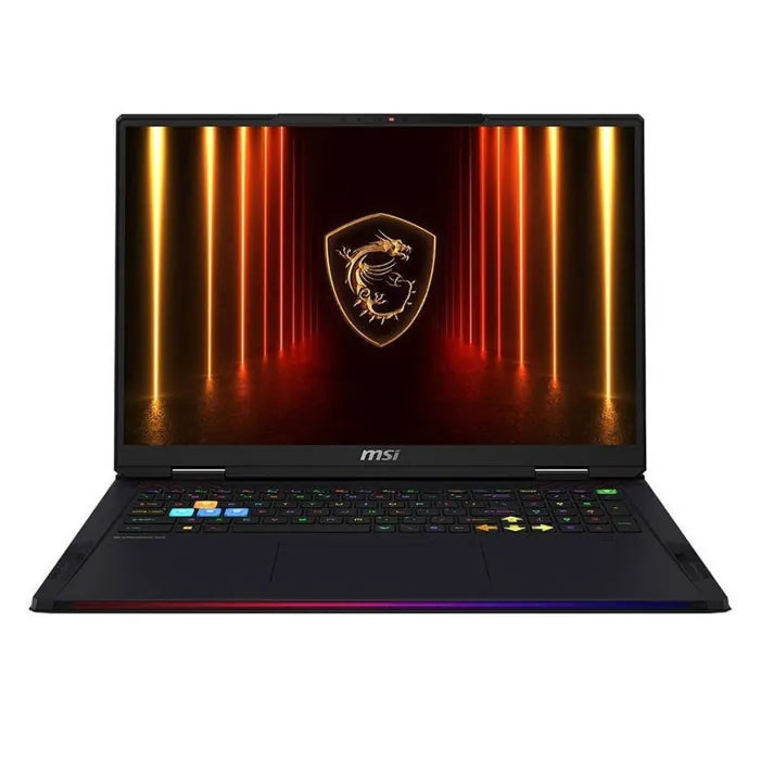 MSI Raider 18 HX AI A2XWIG Gaming Laptop, Intel Core Ultra 9 285HX Processor, 32GB RAM DDR5, 1TB SSD NVMe Gen4, RTX 5080 16GB Graphics, 18" QHD+ IPS 240Hz Display, Per-Key RGB Backlit Keyboard, Windows 11 Pro - Core Black