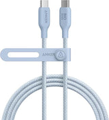 A80E7031 | Anker USB-C Cable | 10ft/3M | 240W | Bio-Braided | Blue