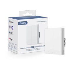 Aqara Smart Wall Switch H1 (no neutral, double rocker) | AK072EUW01 - GulfStore.com