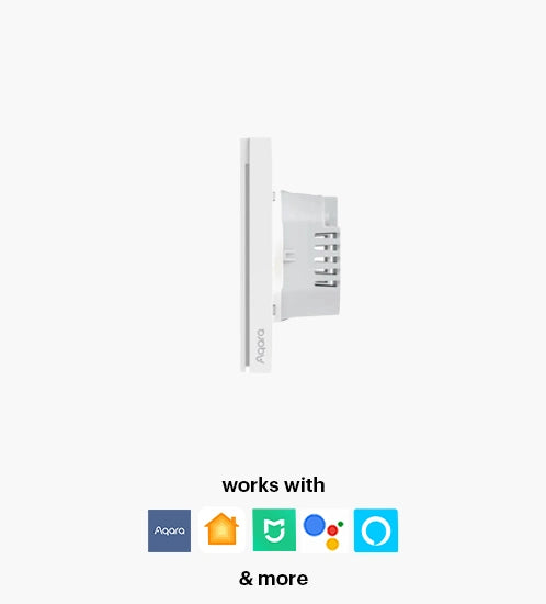 Aqara Smart Wall Switch H1(No Neutral, Double Rocker) -  with installation | AK074EUW01
