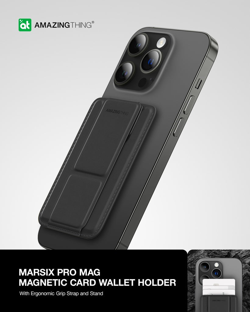 AMAZINGTHING | CHMPMBK | AT MARSIX PRO MAG MAGNETIC WALLET | Black