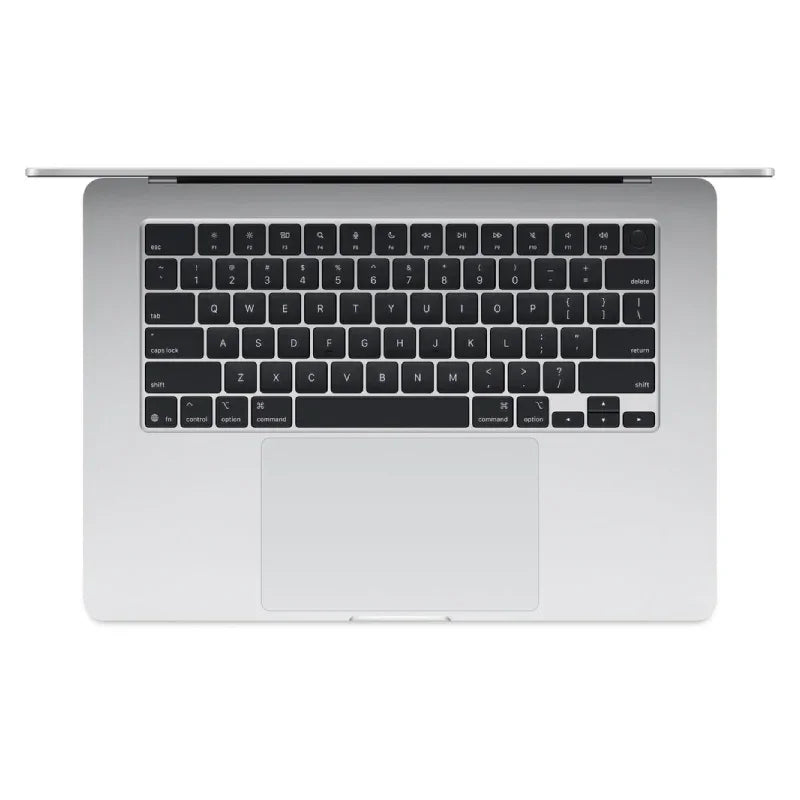 Apple MacBook Air - 15.3 بوصة / M4 / وحدة معالجة مركزية 10 أنوية / وحدة معالجة رسومية 10 أنوية / محرك عصبي 16 نواة / ذاكرة وصول عشوائي 16 جيجابايت / قرص SSD 512 جيجابايت / فضي / سنة واحدة 