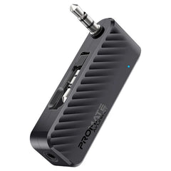 Promate Compact AUX to Bluetooth Audio Transmitter Adapter, Grey