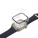 شيء مذهل غطاء Marsix Bumper لساعة Apple Watch Series 8 مع زجاج شفاف مقاس 45 مم