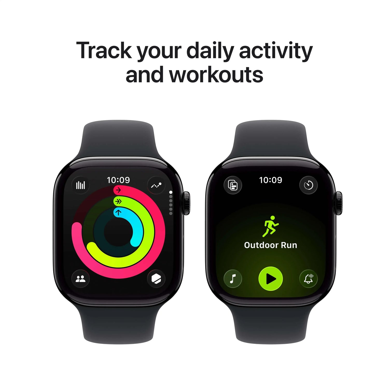 Apple Watch Series 11 GPS + Cellular 46mm Jet Black Aluminium Case with Black Sport Band - M/L - GulfStore.com