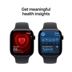 Apple Watch Series 11 GPS + Cellular 46mm Jet Black Aluminium Case with Black Sport Band - M/L - GulfStore.com