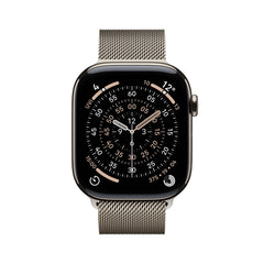 Apple Watch Series 11 GPS + Cellular 42mm Gold Titanium Case with Gold Milanese Loop - GulfStore.com