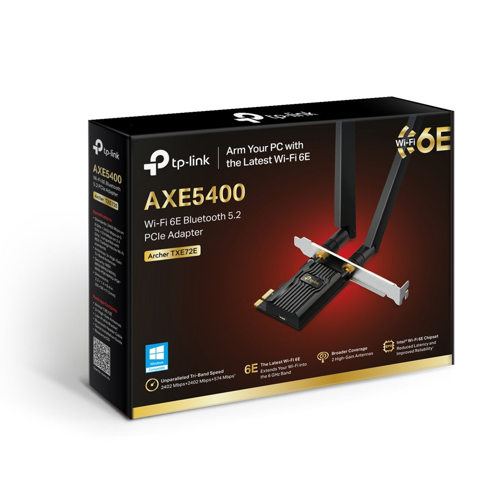 AXE5400 Wi-Fi 6E Bluetooth 5.2 PCIe Adapter