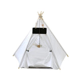 Pet Teepee Tent for Dogs & Cats – Off-White - GulfStore.com