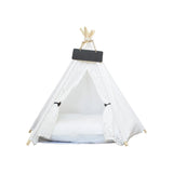 Pet Teepee Tent for Dogs & Cats – White - GulfStore.com