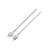 PDDC27SL | Porodo Usb C To Lightning Pd Charging & Data cable 1M | Silver - GulfStore.com