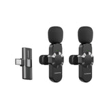 PDLAMPHF3BK | Porodo Audix Pro Lavalier Dual Microphone | Black