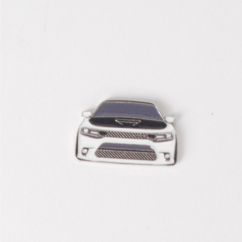 White Dodge Charger Sticker