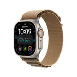 Apple Watch Ultra 4 GPS + Cellular, 49mm Natural Titanium Case with Desert Alpine Loop - Large