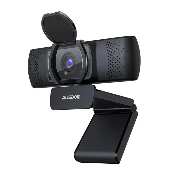 Ausdom 4K Webcam, Autofocus, Built-in Microphone, Frames 4K/30FPS, USB2.0 (add type-C rotary)- Black