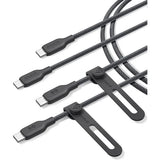 B80E6011 | Anker 543 USB-C to USB-C Cable | 240W | 6ft / 1.8 M | Bio - Nylon | 2-Pack | Black