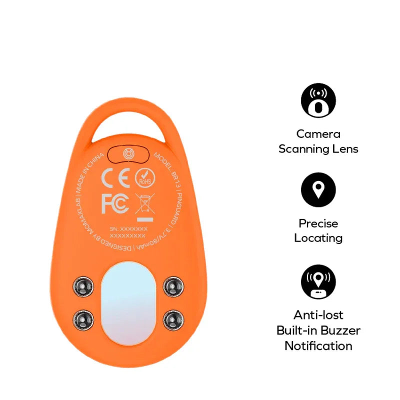 BR13M | Momax PinGuard Camera Scanning Find my locator | Orange
