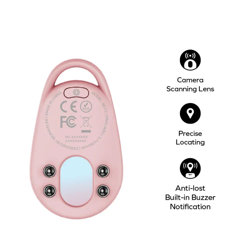 BR13P | Momax PinGuard Camera Scanning Find my locator | Pink