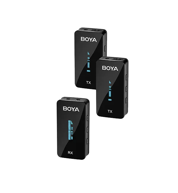 نظام ميكروفون لاسلكي ثنائي القناة BOYA BY-XM6-S2 Mini Ultracompact 2.4GHz