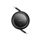 Baseus Free2Draw USB-C To USB-C 100W Mini Retractable Cable 1m – Black