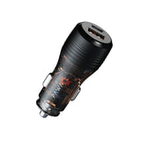PW-CC51WCA1-TP | PAWA Solid Car Charger Dual Port PD+QC 51W | Transparent