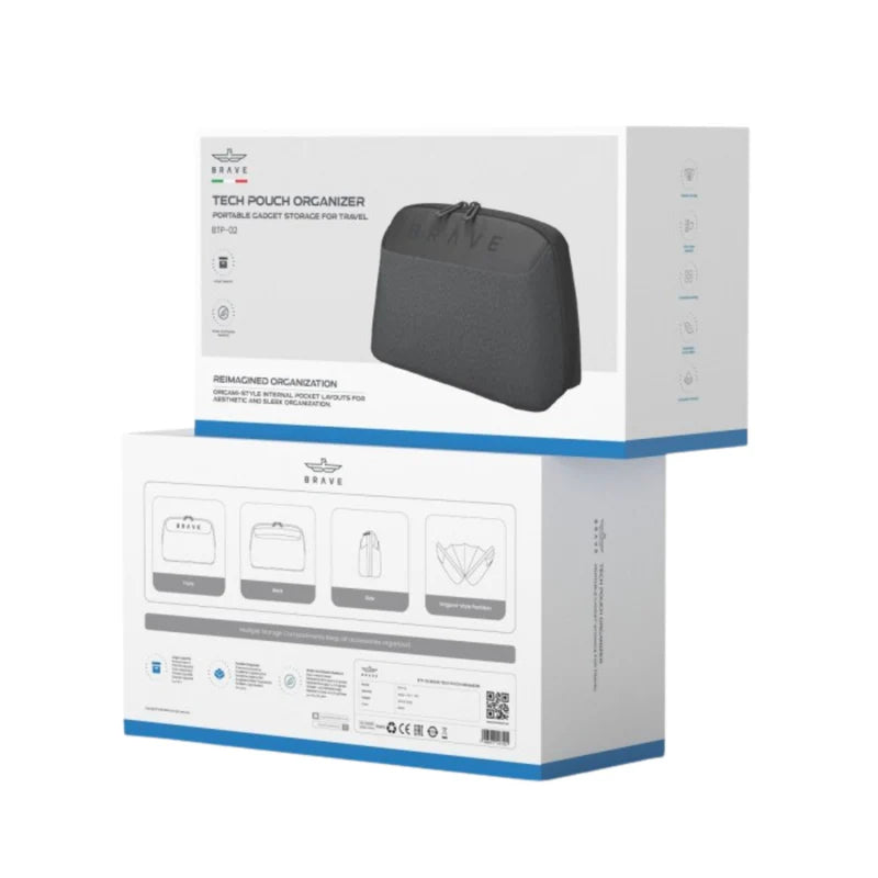 17469 | BTP-02 | Brave Tech Pouch Organizer Portable Gadget Storage For Travel