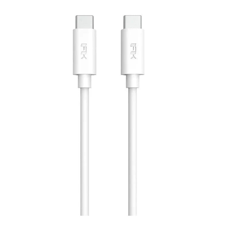 كابل Feeltek USB-C إلى USB-C بطول 120 سم - TPE - أبيض