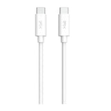 كابل Feeltek USB-C إلى USB-C بطول 120 سم - TPE - أبيض