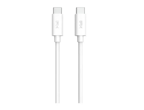 كابل Feeltek USB-C إلى USB-C بطول 200 سم - TPE - أبيض