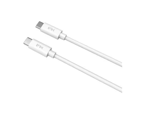 كابل Feeltek USB-C إلى USB-C بطول 200 سم - TPE - أبيض