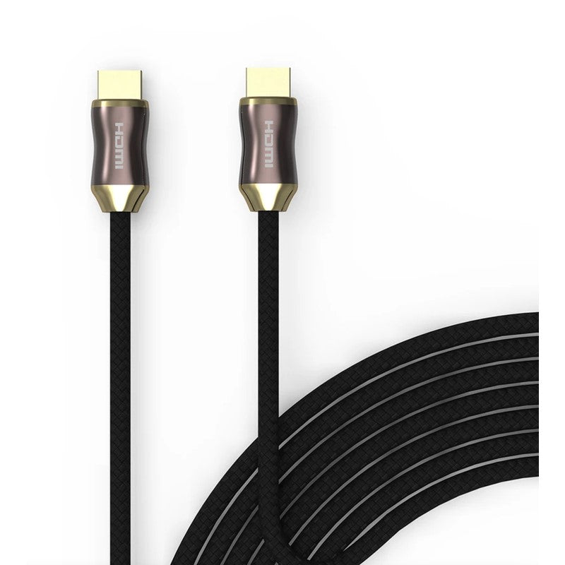 Feeltek Air UHD 8K HDMI Cable 2M - Braid + Metallic - Black