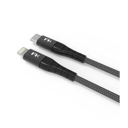 كابل Feeltek Air Lightning إلى USB-C بطول 180 سم (مضفر + معدني)