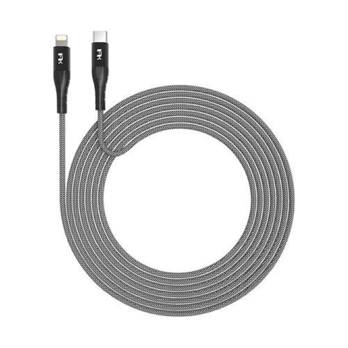 كابل Feeltek Air Lightning إلى USB-C بطول 180 سم (مضفر + معدني)