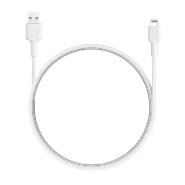 CB-BAL7-WH , Nylon Braided USB A to Lightning Cable (0.9m). White - GulfStore.com