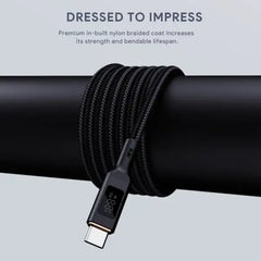 CB-NAC2-WH | Aukey Nylon braided USB-A to USB-C Cable | 1.8 M - GulfStore.com