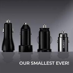 AUKEY CC-A3 BK 30W PD Metal Dual Port Fast Car Charger with PPS & QC 3.0 – Black - GulfStore.com