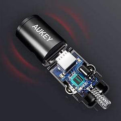 AUKEY CC-A3 BK 30W PD Metal Dual Port Fast Car Charger with PPS & QC 3.0 – Black - GulfStore.com