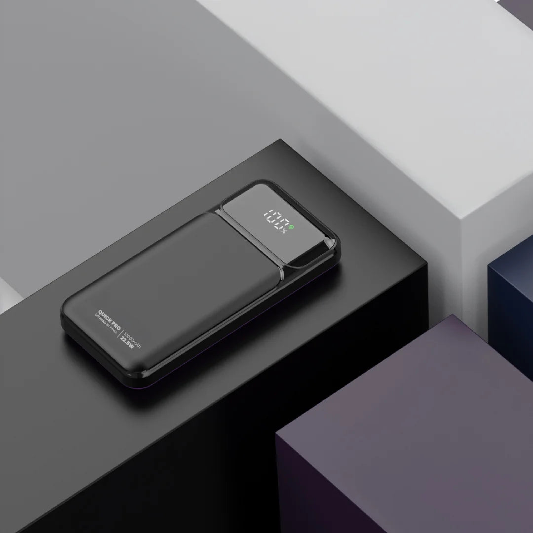 PW-PBQP10TT-BK | PAWA QuickPro P225 Fast Charging Powerbank With 10000mAh | Black