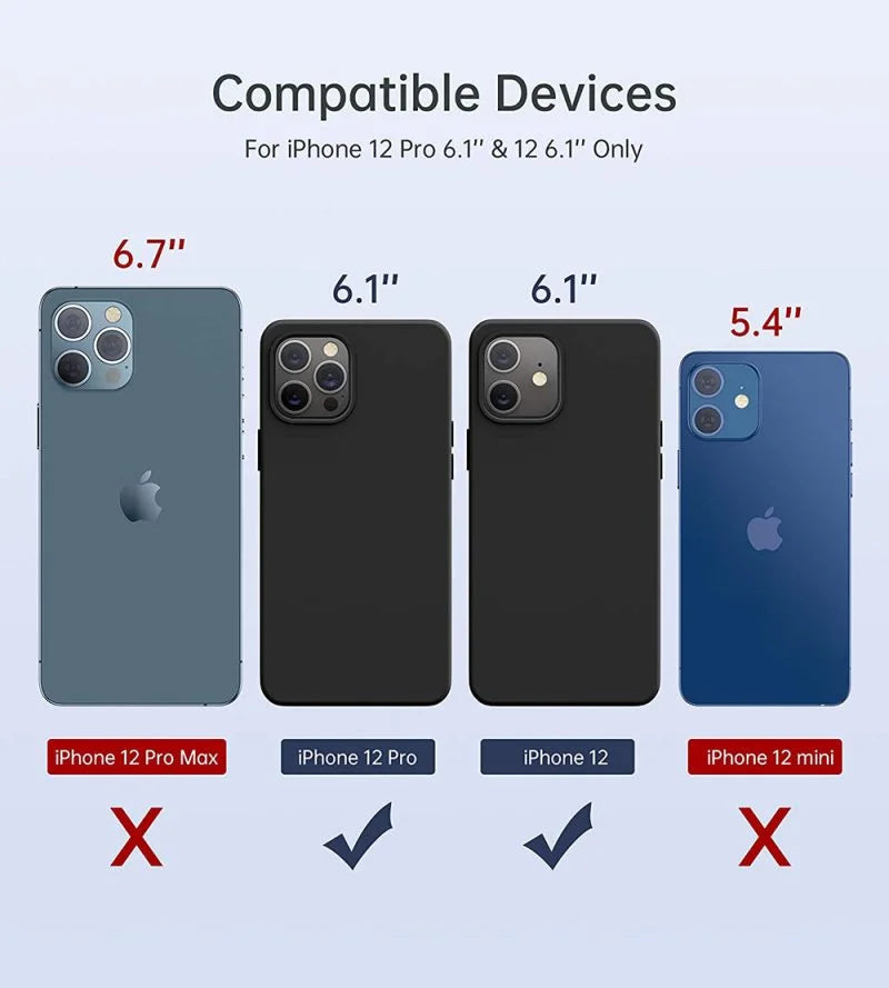 Choetech , Silicon Magnatic Phone Case For iPhone 12/12pro - Blue , PC0095-MB-Blue