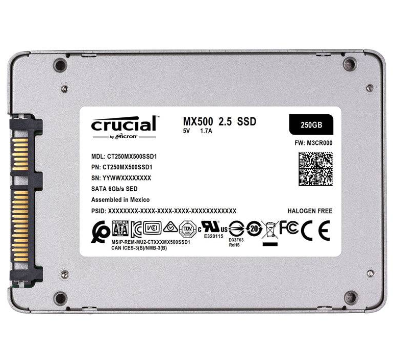 Crucial MX500 - 250GB / 2.5-inch / SATA-III - SSD (Solid State Drive)
