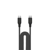 DC25D1-LinkUSB-C To USB-C (2.0m / Support 100W)Charging + Data Transfer cable(Braided - TPE + Nylon) Black