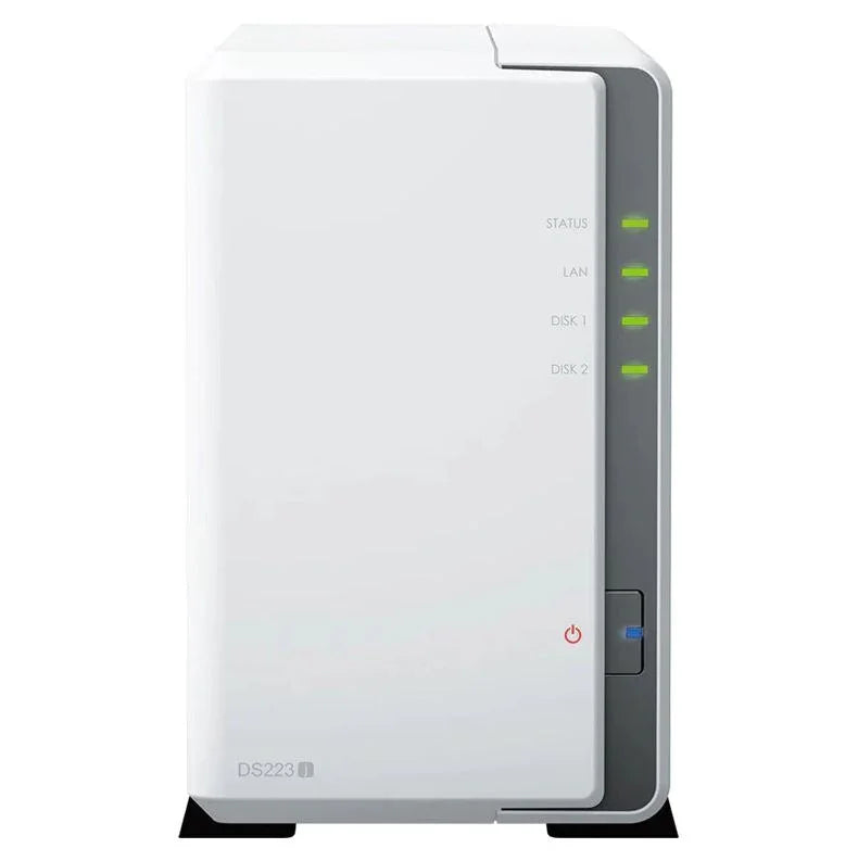 Synology DiskStation DS223J - 8TB / 2x 4TB / SATA / 2-Bays / USB / LAN / Desktop
