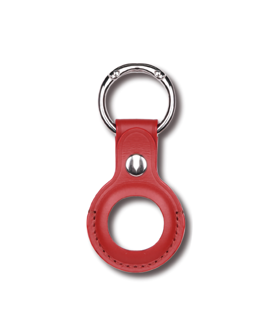 DEVIA Leather Key Ring , Red