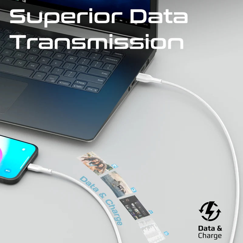 PROMATE 2M Super-Flexible USB-A to USB-C Cable • 2A Standard Charging