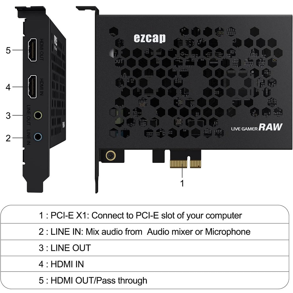 EZCap PCI-e 4K HDMI Video Capture