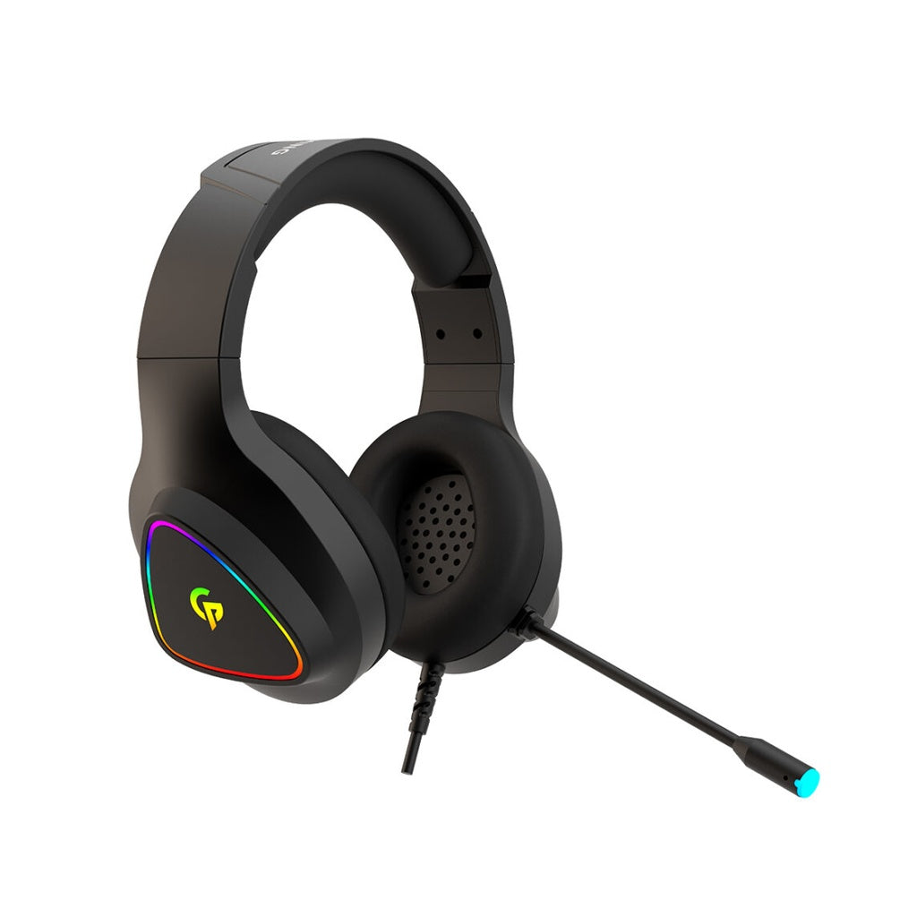PORODO RGB GAMING HEADPHONE HD SOUND BLACK PDX414-BK