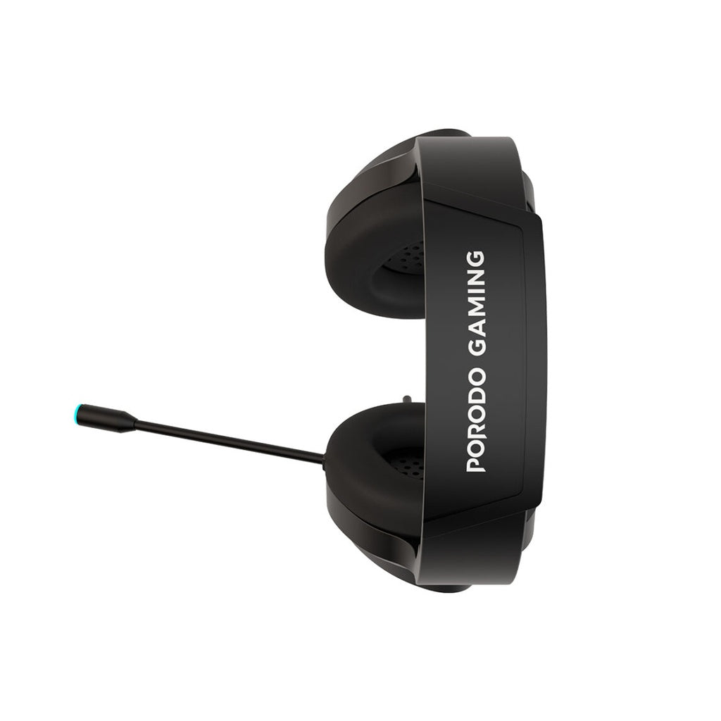 PORODO RGB GAMING HEADPHONE HD SOUND BLACK PDX414-BK
