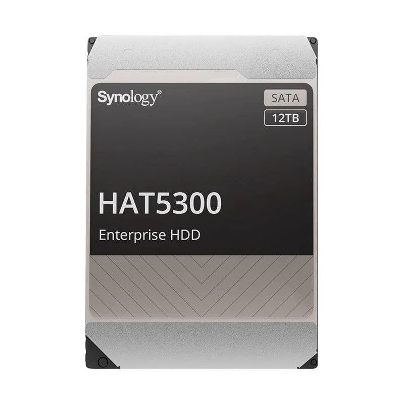 محرك الأقراص الصلبة Synology HAT5300 - سعة 12 تيرابايت / مقاس 3.5 بوصة / SATA-III / 7200 دورة في الدقيقة / ذاكرة تخزين مؤقتة 256 ميجابايت